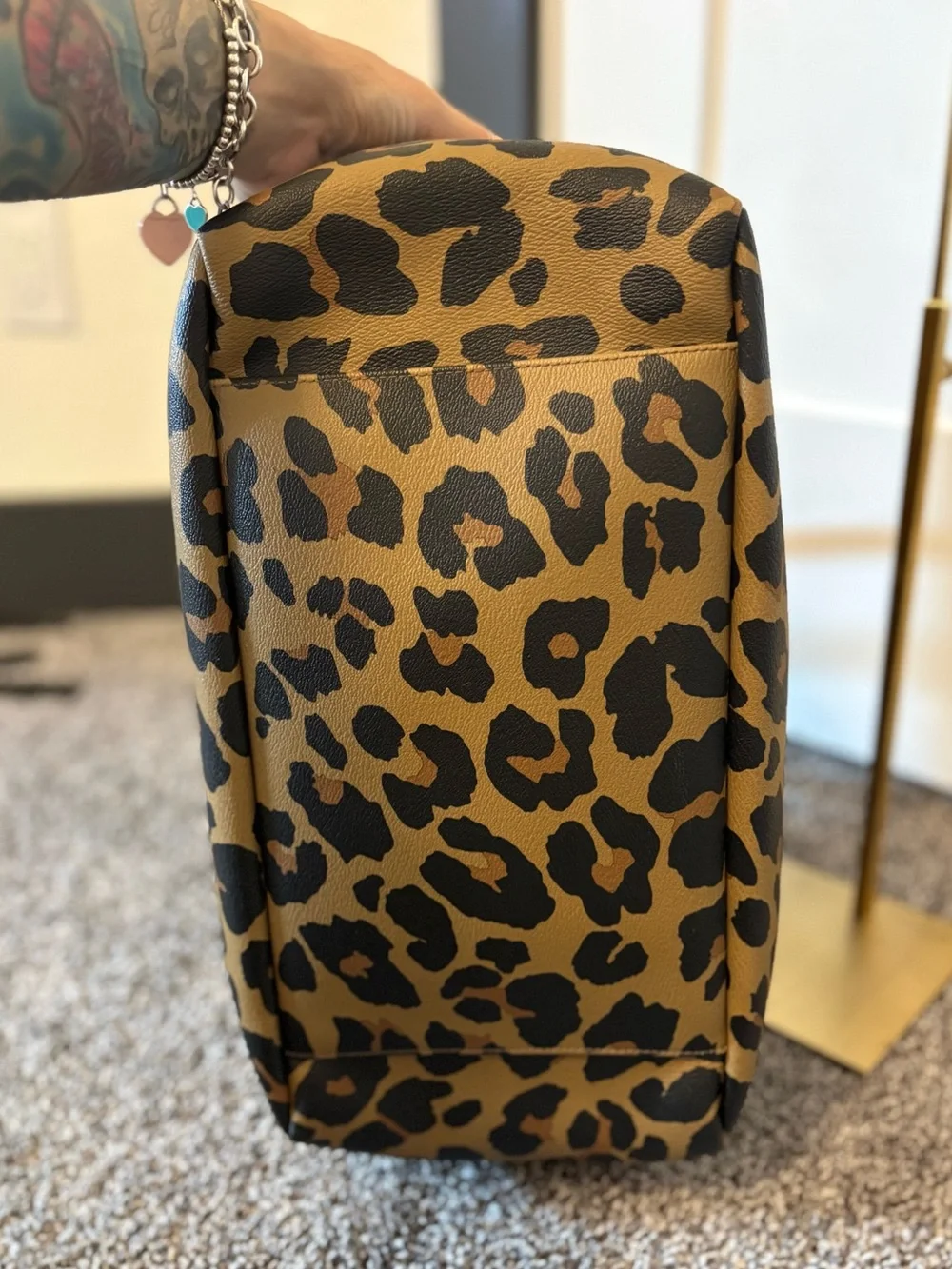 COACH BABY BAG WITH LEOPARD PRINT NWT